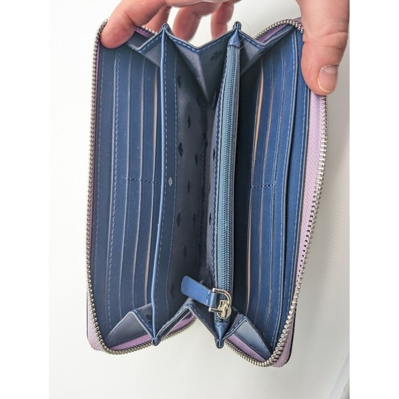 Kate Spade Cameron Zip Around Wallet Continental Saffiano Leather Lavender NWOT - Picture 6 of 9